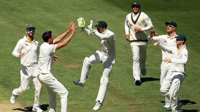 Australia is hoping for more Ashes celebrations against England this summer. Picture: Cameron Spencer/Getty Images