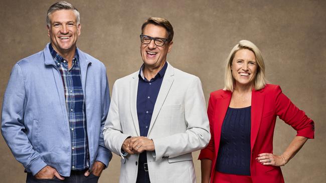 Dennis Scott, Andrew Winter and Wendy Moore from Foxtel's Selling Houses Australia. Picture: Supplied