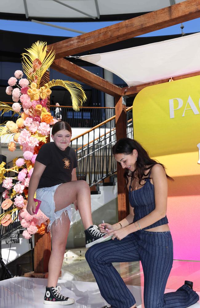 Macey Cowell and Anna Paul at Pacific Fair Beauty Weekend with Anna Paul. Picture, Portia Large.