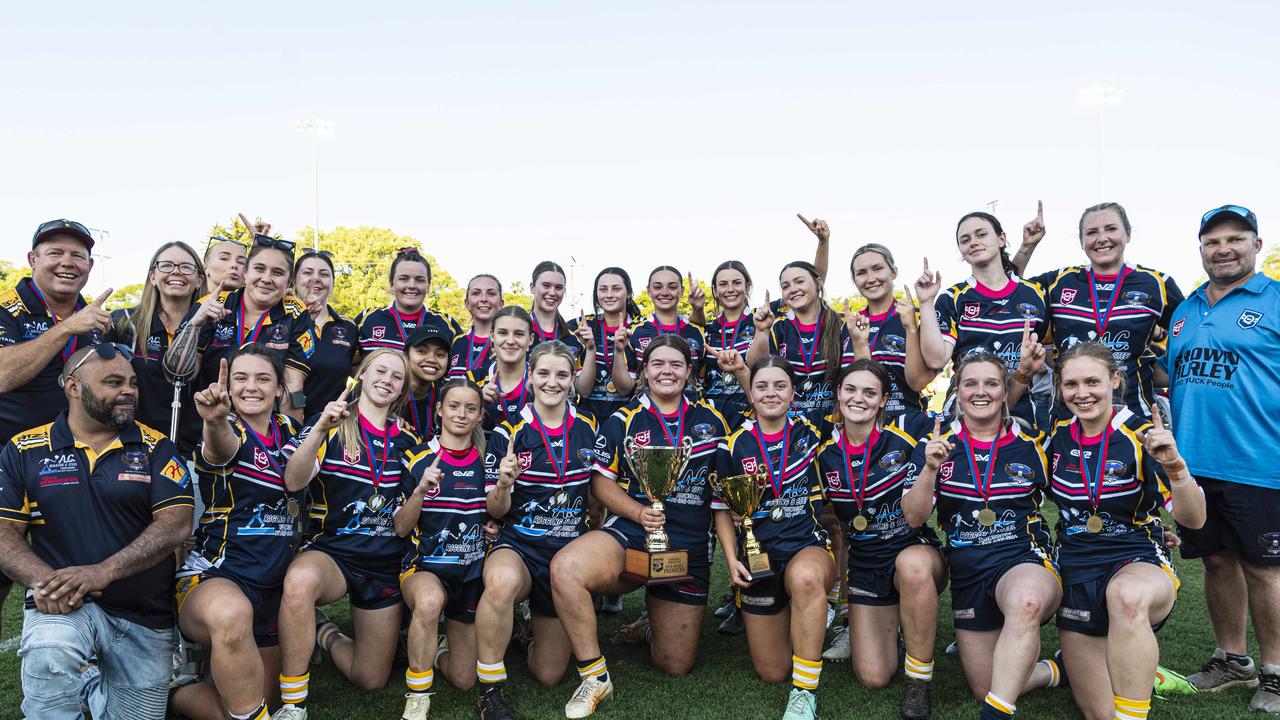 Highfields are the TRL Women Premiers after defeating Gatton in the grand final at Toowoomba Sports Ground, Saturday, September 14, 2024. Picture: Kevin Farmer