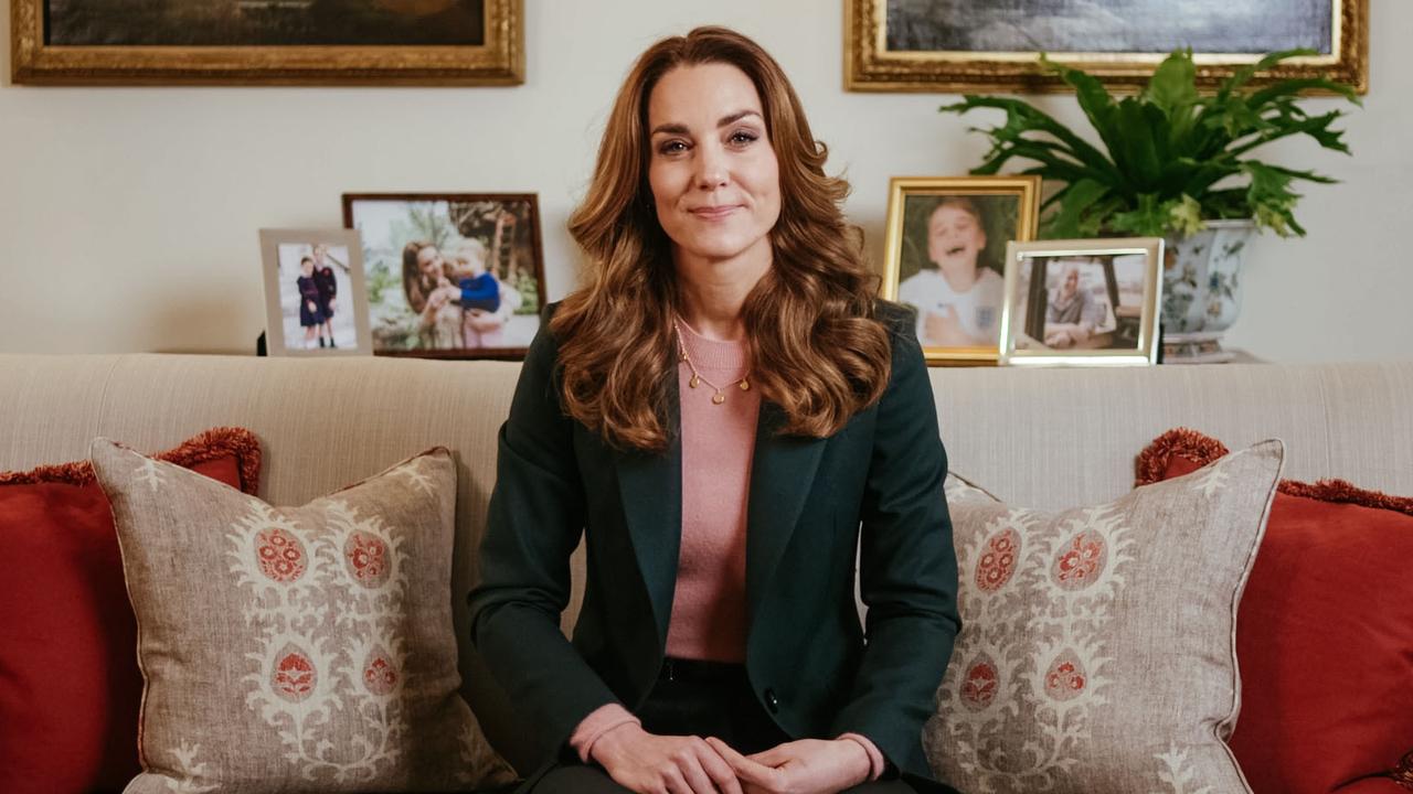 Kate Middleton in a video to announce the results of her public survey. Picture: Kensington Palace via Getty Images.