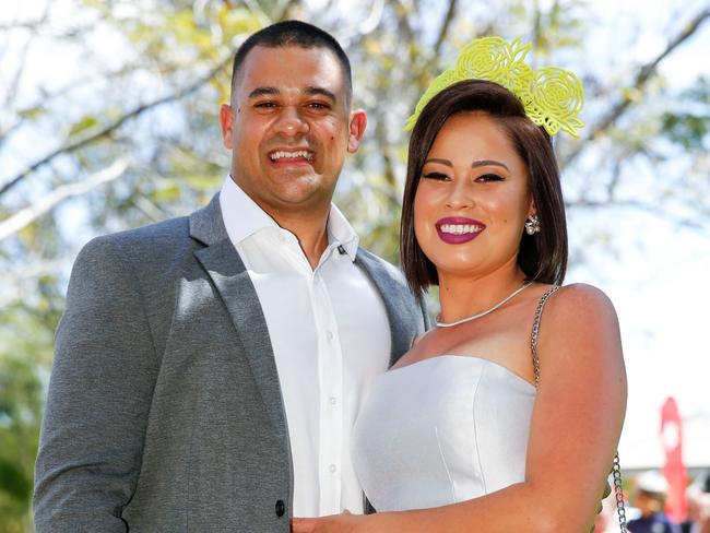 SOCIALS - Ladies Day at Cluden Racecourse - Matty Lester and Renee Cahill of Townsville - Sunday Mail - 23/07/2016 - Photographer: Michael Chambers.