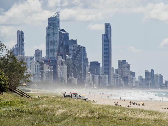 ### NO PHOTO CREDIT ###The Australia government has now limited group gatherings  from 10 to two people,  aiming to stop the spread of the coronavirus disease (COVID-19). Surfers Paradise skyline from Miami Beach   on Monday.   Picture: (NO PHOTO CREDIT)  Jerad Williams