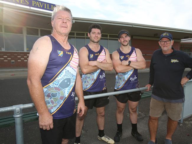 Harry Purcell, Dale Purcell, Jacob Sammut and Greg Dennis. Picture: Alan Barber