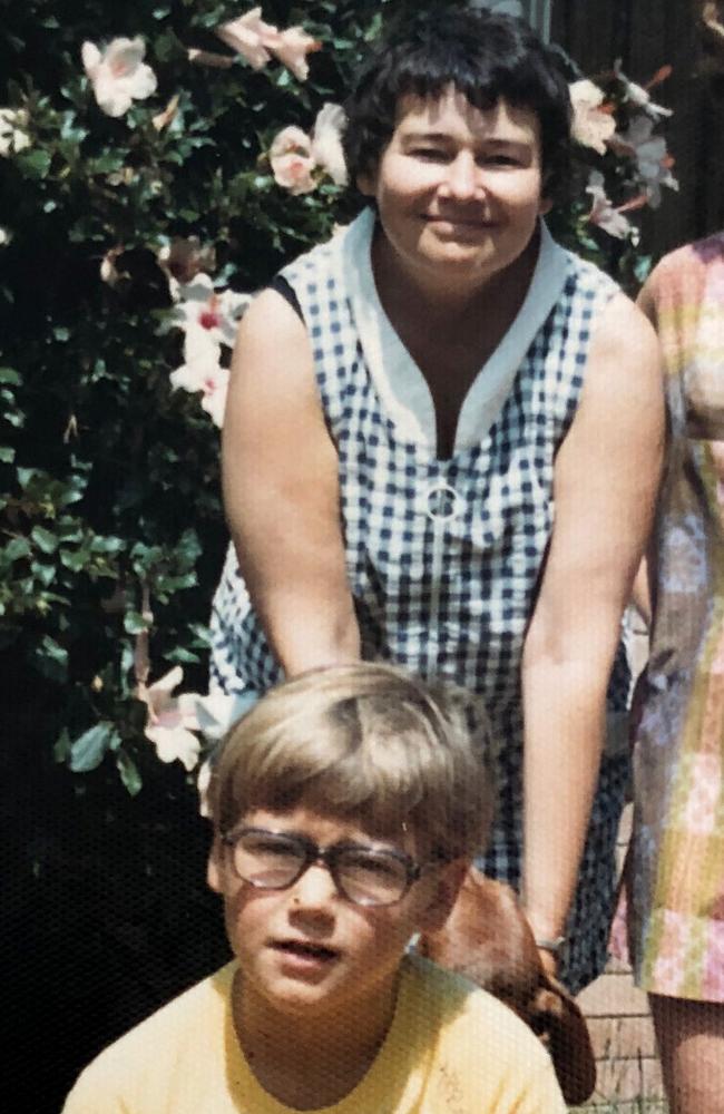 Greg Hunt as a child with his mother Kathinka.