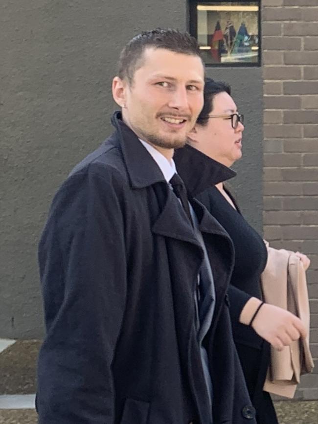 Jordan Wilson leaving court on Thursday. Picture: Elizabeth Pike