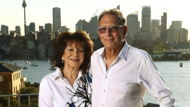 Founder of swimwear brand Seafolly Peter Halas with his wife Yvonne Halas Picture: John Appleyard