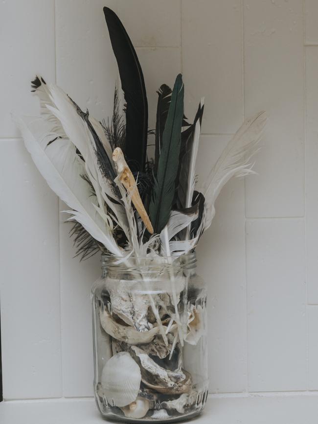 <b>Jar of feathers: </b>Arlo knows that I love birds and fallen feathers and so every time he finds one he gives it to me with the cutest smile on his face.