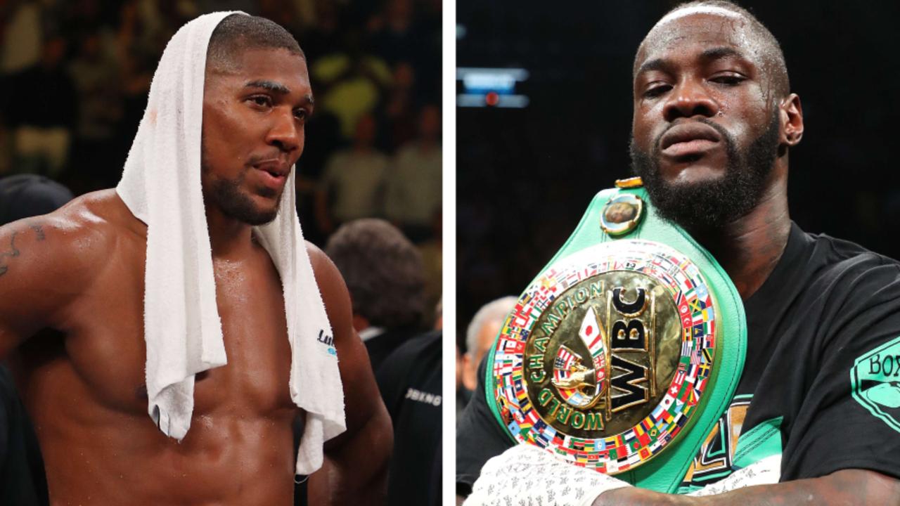 Anthony Joshua and Deontay Wilder.