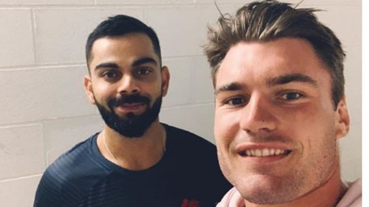 Virat Kohli hanging out with Angus Crichton