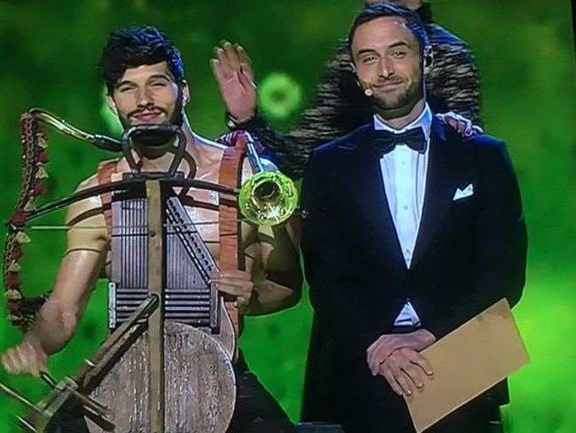 You know you’re hot when Mans Zelmerlow looks average by comparison.