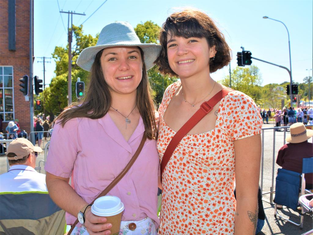 At the 2023 Grand Central Floral Parade are (from left) Grace and Maya Foord. Picture: Rhylea Millar