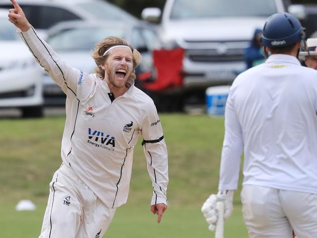 Another wicket down. Picture: Mark Wilson