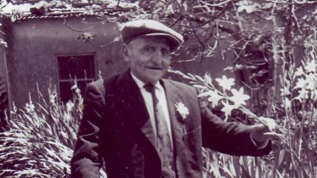 Gaetano Guiffre (Winston's Great Grandfather) on his flower farm in Mascot, 1930 - Picture: Urban Flower