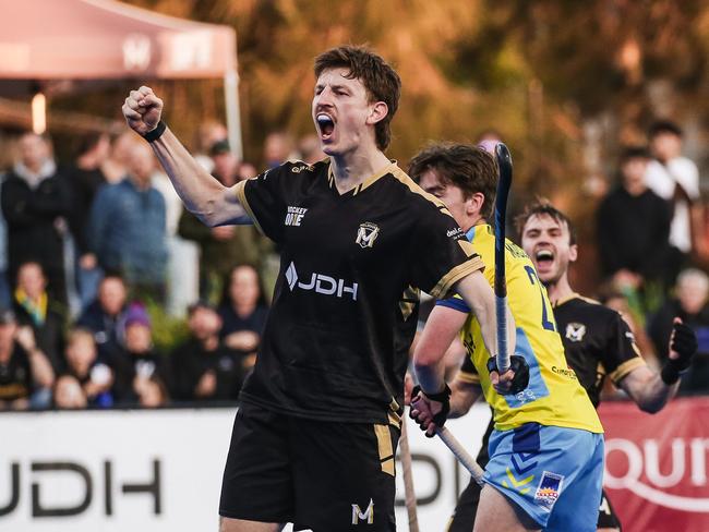 HCM celebrates against CCH. Picture: Hockey Australia