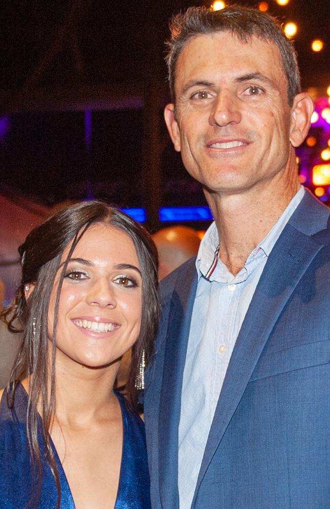 Isabelle Bartolo and Tony Bartolo at St Patrick's formal, July 30, 2022. Picture: Michaela Harlow