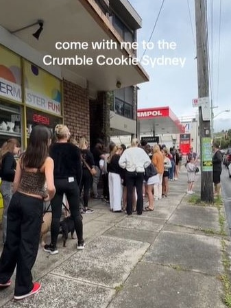 Sydneysiders were ‘duped’ by $17.50 cookie pop-up that was ‘impersonating’ a cult US brand. Picture: TikTok