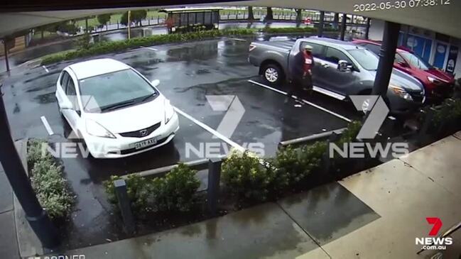 Mother chases after car with son inside (7NEWS)