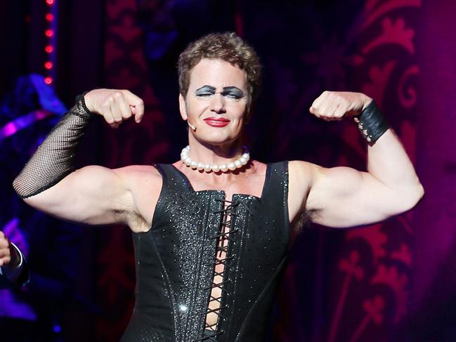 McLachlan as Frank N Furter in Rocky Horror Show. Picture: Tara Croser.