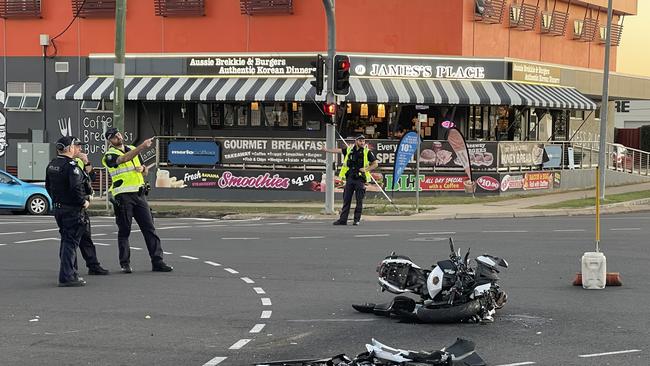 A Queensland Ambulance Service spokesperson said the 20-year-old man sustained abrasions and bruising to his upper and lower limbs and reported neck pain to ambulance officers who attended the scene.