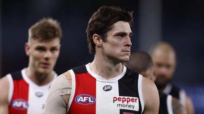 Jack Steele post-match. Picture: Darrian Traynor/Getty Images