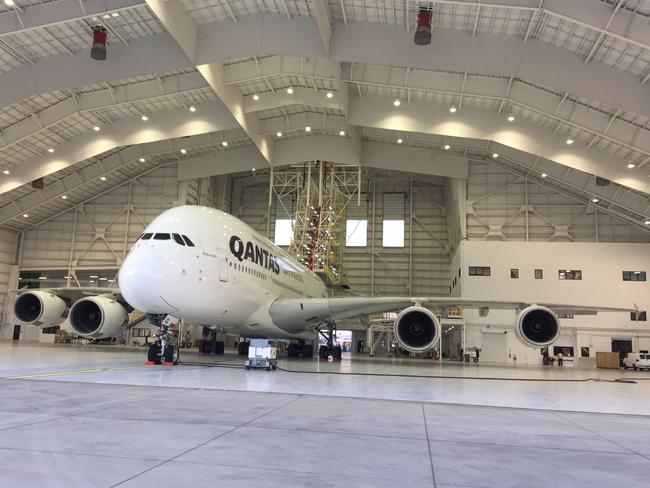 Qantas proves size matters with its new A380 hangar at LAX.