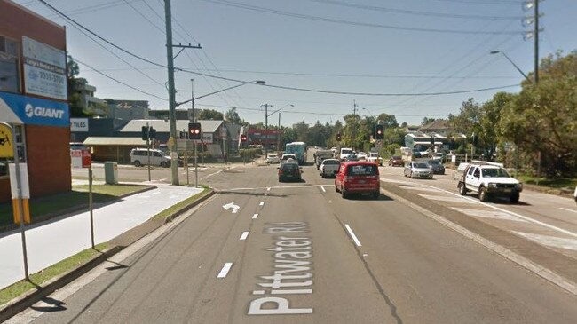 The traffic stop where the road rage incident occurred. Picture: Google Maps