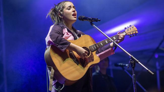 Tia Gostelow performed on day one at the Festival of Food and Wine in Queens Park. Picture: Nev Madsen.