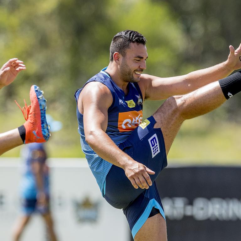 The Gold Coast Titans player, Ryan James, at pre-season training, Parkwood. Picture: Jerad Williams