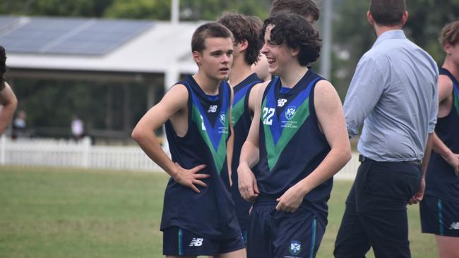 AIC First XVIII AFL footy game between Ambrose Treacy College and St Edmund's College. Wednesday March 8. Picture, Nick Tucker.