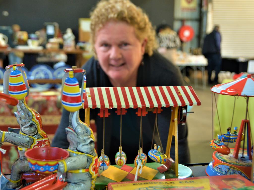 Enjoying the 2023 Toowoomba Antique Collectable Fair and Car Show is Louise Aggett. Picture: Rhylea Millar