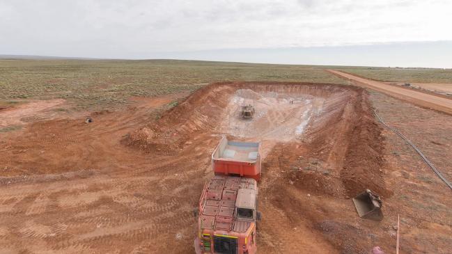 Carrapateena mine site in time lapse