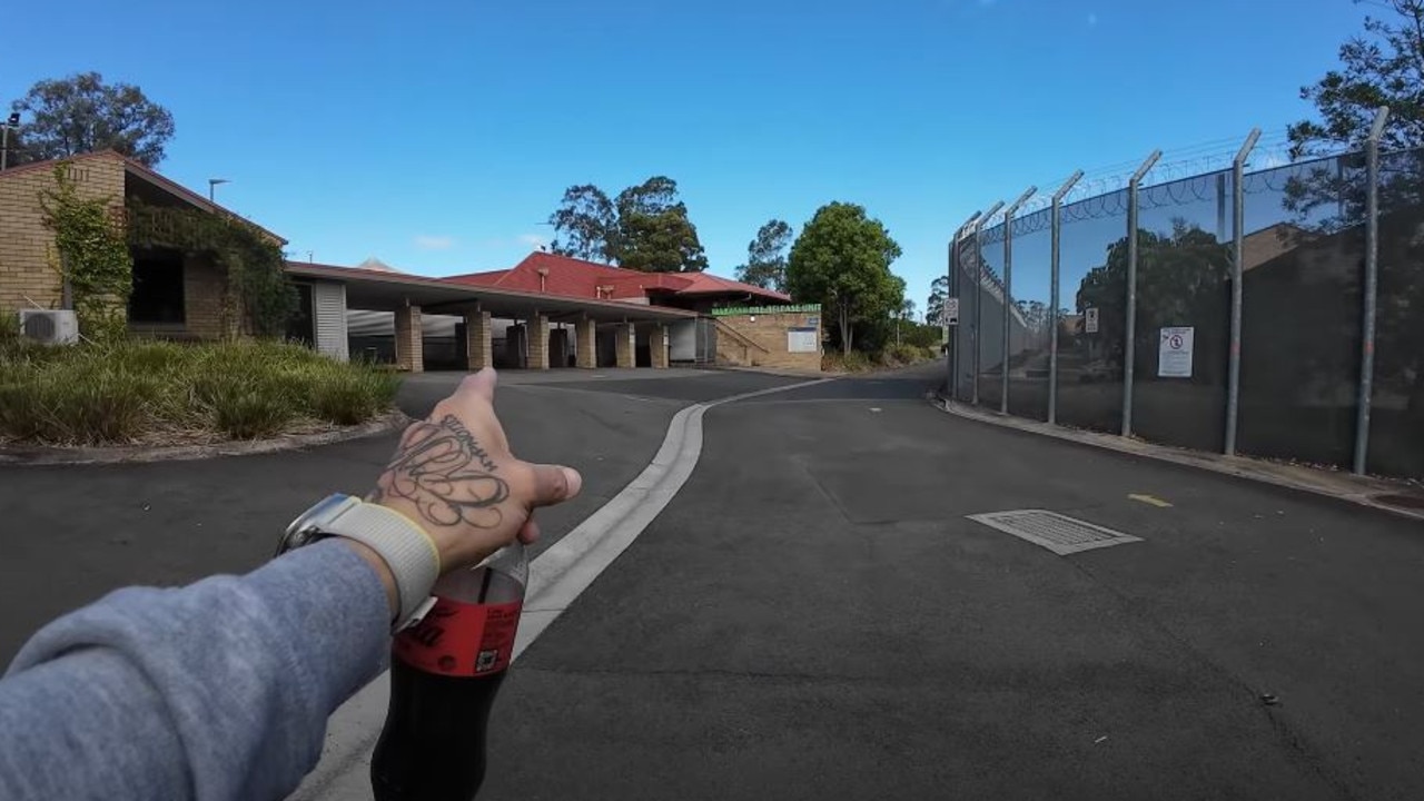 The public school is on the left and the detention centre is on the right. Picture: YouTube / Spanian