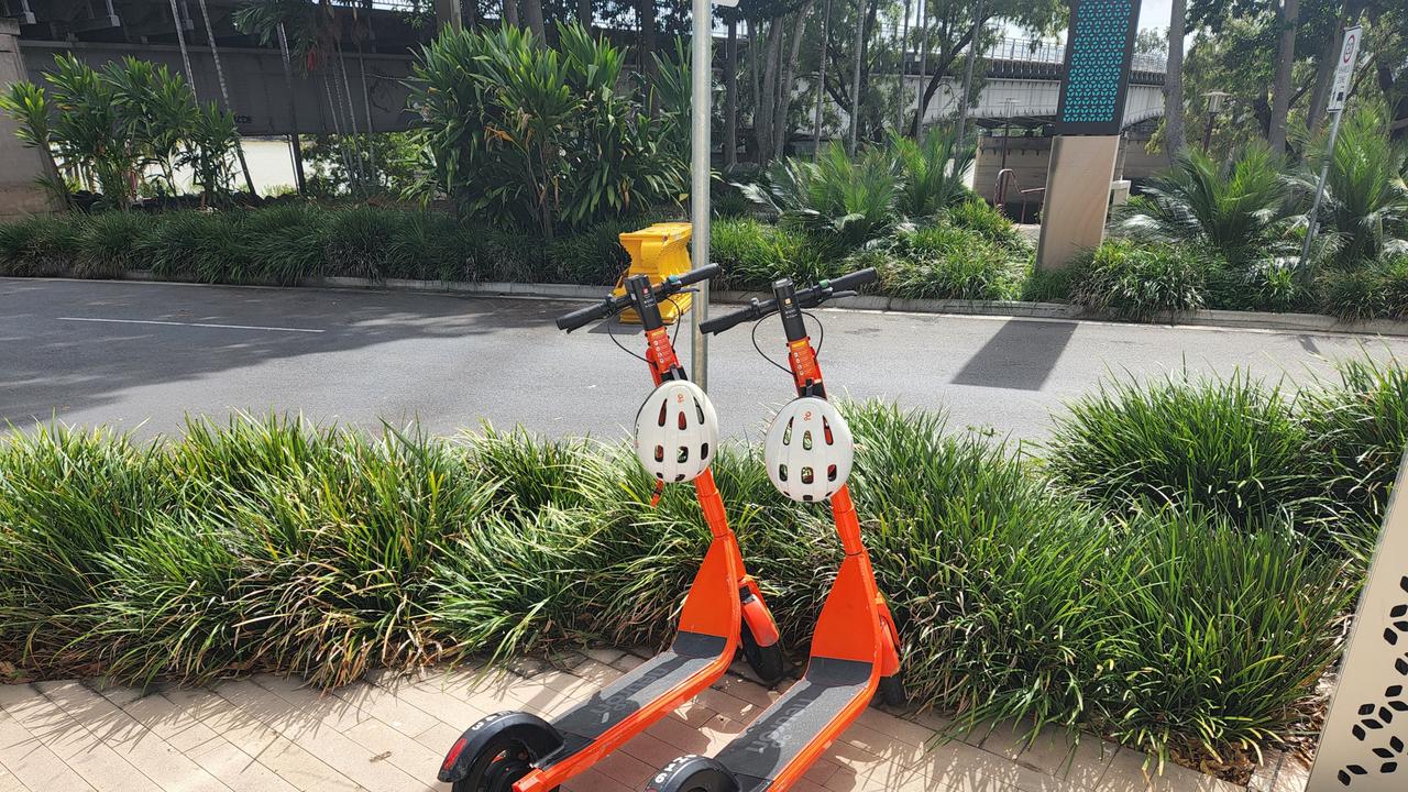 E-Scooters in Rockhampton's CBD.