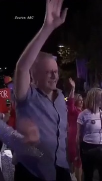 Prime Minister Anthony Albanese marches in the Sydney Mardi Gras parade