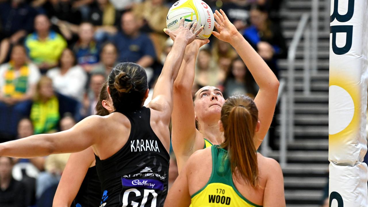 Sophie Garbin has came into own in the second half for the Australians. Picture: Bradley Kanaris/Getty Images