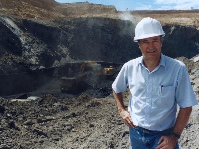 A truck driver’s son, Ken Talbot became one of Australia’s state’s leading resources entrepreneurs and had built a fortune estimated at about $1.1 billion when he died in 2010. Above: 2006 file shot of Ken Talbot at a mine site.