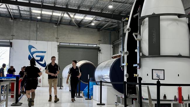 Inside Gilmour Space on the Gold Coast, where Australia’s first large rockets are being built.