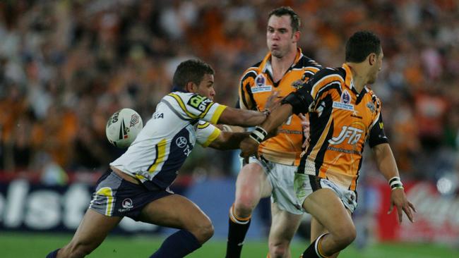 Benji Marshall’s flick pass to set up a try for Pat Richards lit up the 2005 NRL grand final.