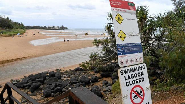 JUST NATURE: Yvonne Quelhurst is upset about the state of Moneys Creek at Bargara, but the council says it's all part of the natural process. Picture: Mike Knott BUN050118MONEYS2