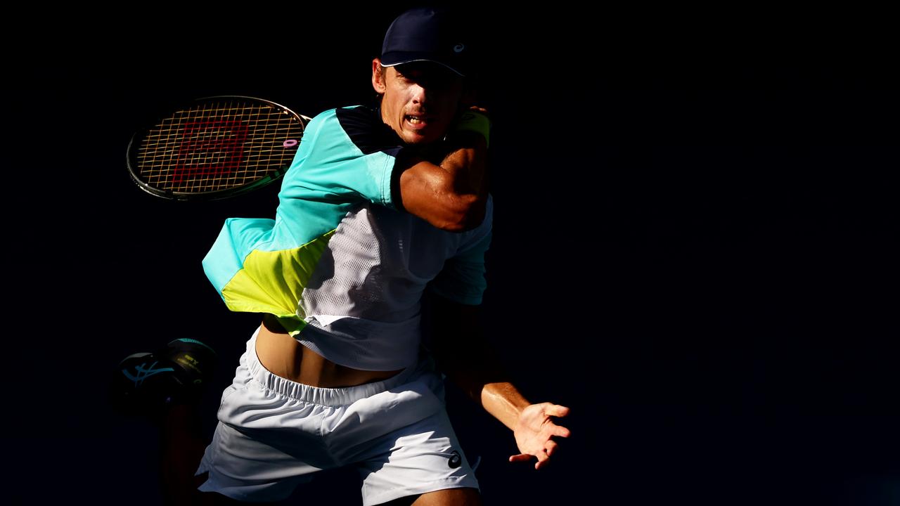 Alex de Minaur is into the Rotterdam quarter-finals, where he could play Stefanos Tsitsipas. Picture: Getty Images