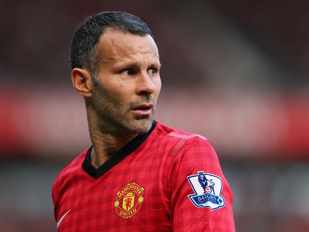 MANCHESTER, ENGLAND - SEPTEMBER 15: Ryan Giggs of Manchester United looks on during the Barclays Premier League match between Manchester United and Wigan Athletic at Old Trafford on September 15, 2012 in Manchester, England. (Photo by Alex Livesey/Getty Images)