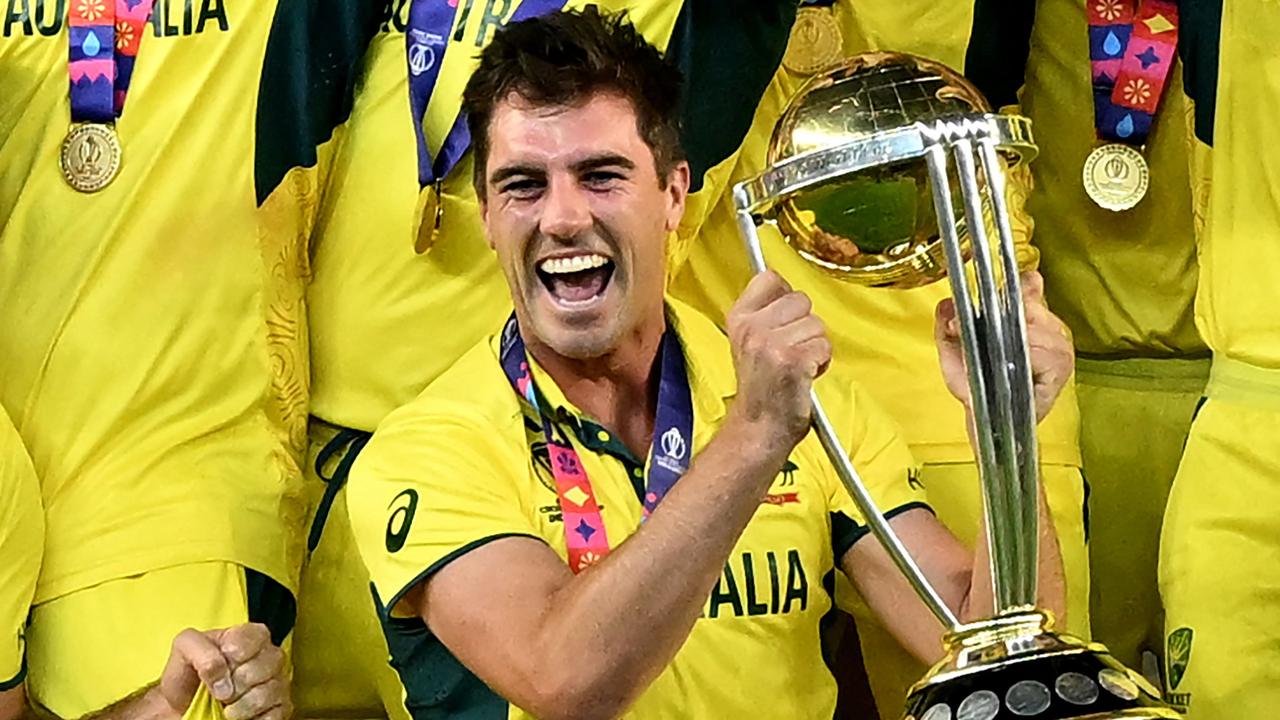 Pat Cummins’ captaincy has been heralded after the World Cup win. (Photo by Sajjad HUSSAIN / AFP)