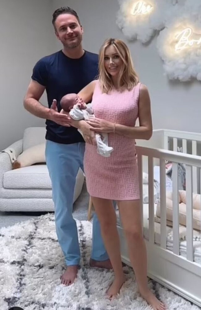 She welcomed her daughter two months ago with ex-boyfriend Gary Lucy. Picture: Instagram/LauraAnderson