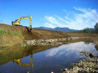 Waterways on Tarome farmer Mal Abbott's property are being rebuilt by SEQ Catchments to better withstand future floods. . Picture: Queensland Reconstruction Authority