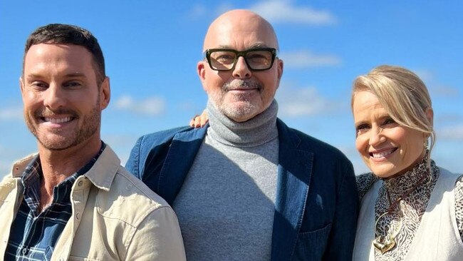 Darren Palmer, Neale Whitaker, and Shaynna Blaze are returning as judges <i>The Block Tree Change</i>. Picture: Darren Palmer/Instagram