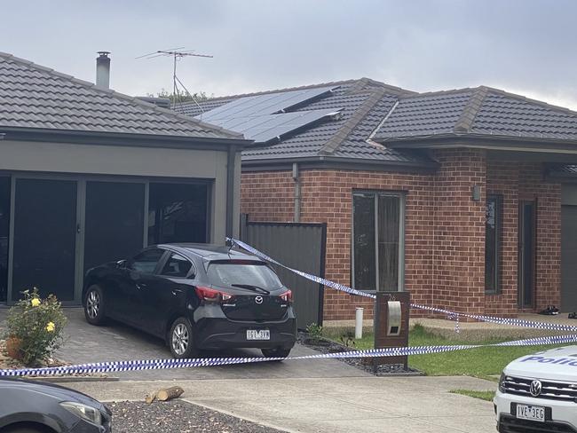 Police were called to the Craigieburn home about 6.45pm on Saturday night. Picture: Euan Kennedy