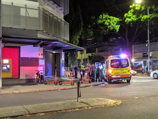 The body was found at the corner of Mitchell and Peel. Picture: NT News.