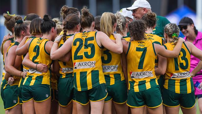 Waratah vs PINT in the 2022-23 NTFL womenÃ&#149;s grand final. Picture: PEMA TAMANG Pakhrin