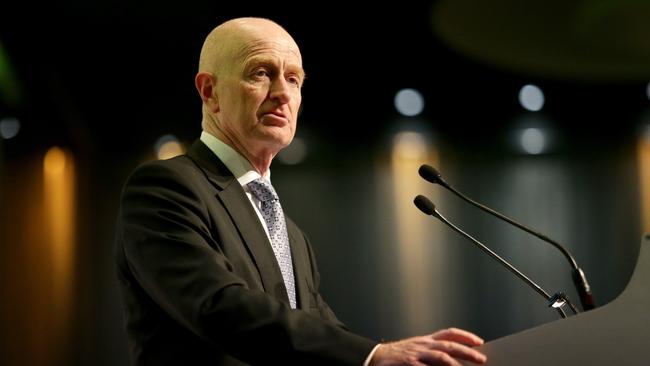 Glenn Stevens says the RBA expects growth to be a little below trend for the next several quarters.